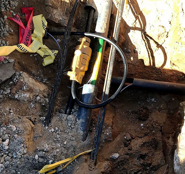 Baustelle für Tiefbau