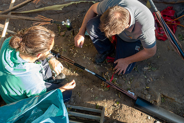 Muffenschweissarbeiten Foto: Stadtwerke Forchheim