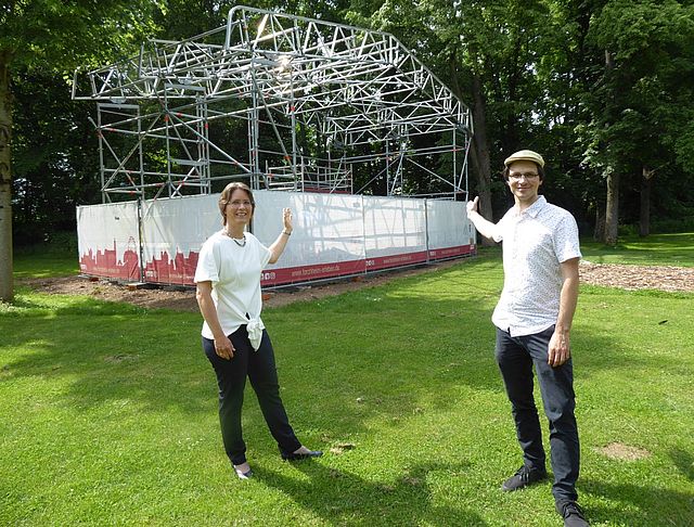 Dr. Annette Prechtel und Lorenz Deutsch im Königsbad