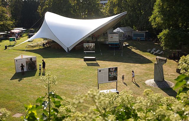 Festivalgelände im Fotopark Forchheim