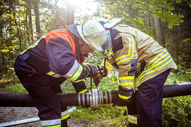 Waldbrandübung Foto: THW Forchheim Dominik Nögel 