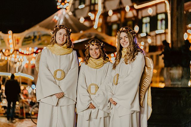 Die drei Weihnachtsengel 2018 Foto: Stadt Forchheim