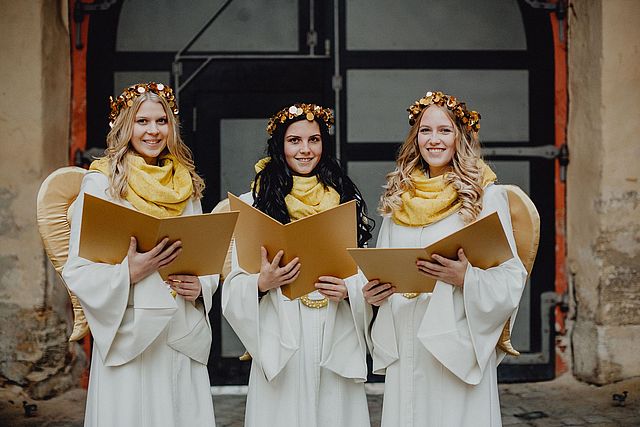 Drei Weihnachtsengel