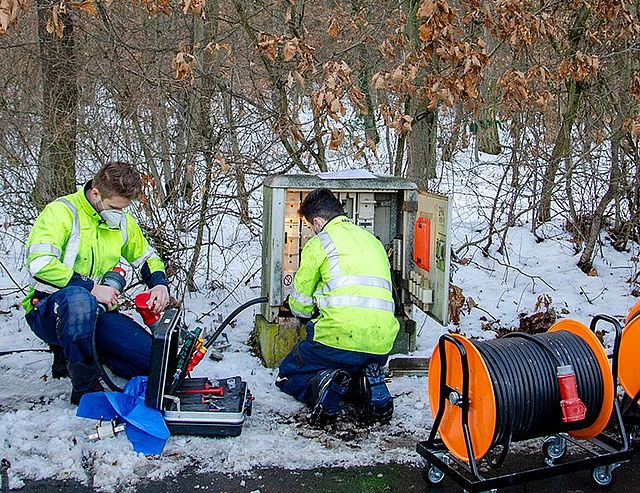 Baustelle mit 2 Personen