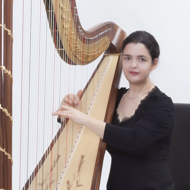 Harfenistin Laurence Forstner-Beaufils  