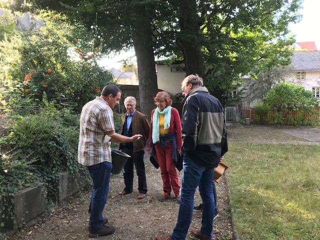 Menschengruppe im Park