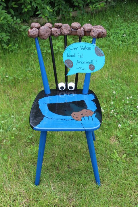 Stuhl mit Motiv Krümelmonster